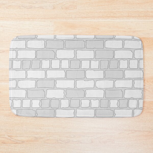 Item preview, White Brick Seamless Pattern designed and sold by PotluckPrints.