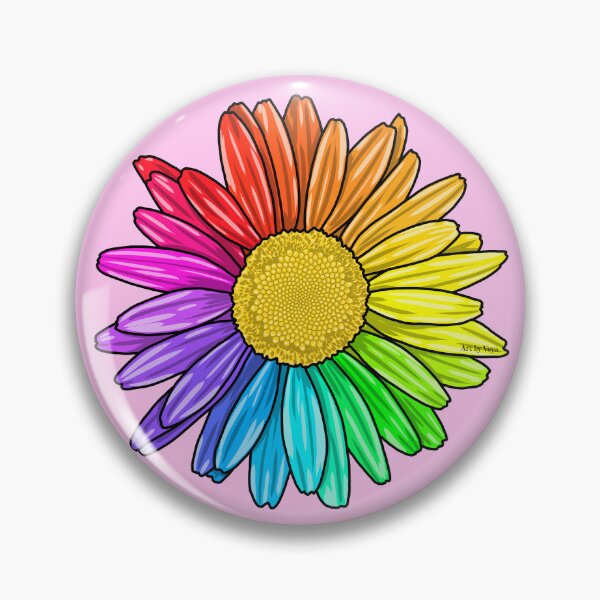 Item preview, Rainbow Daisy designed and sold by Art by Veya.