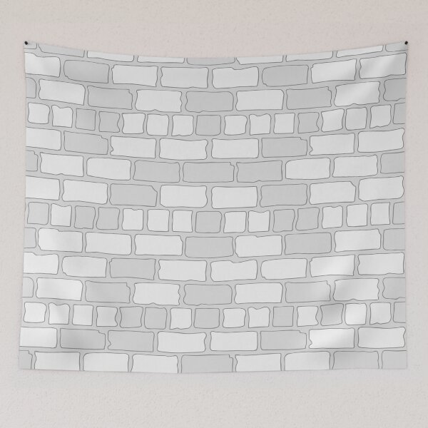 Item preview, White Brick Seamless Pattern designed and sold by PotluckPrints.