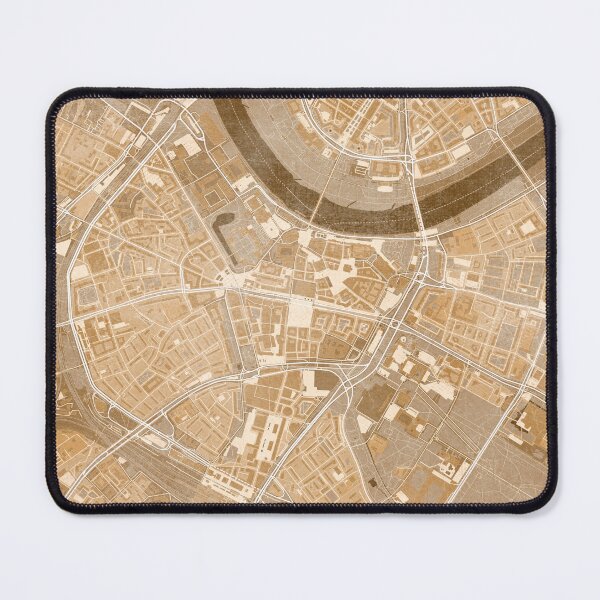 Item preview, Map of Dresden downtown (Germany) in sepia vintage style designed and sold by blursbyai.