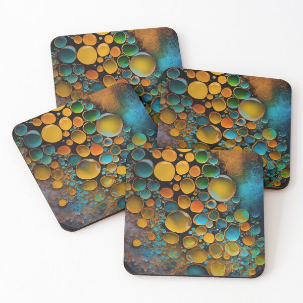 Item preview, Pointillism seaglass golden streams abstract designed and sold by Piotrek0001.