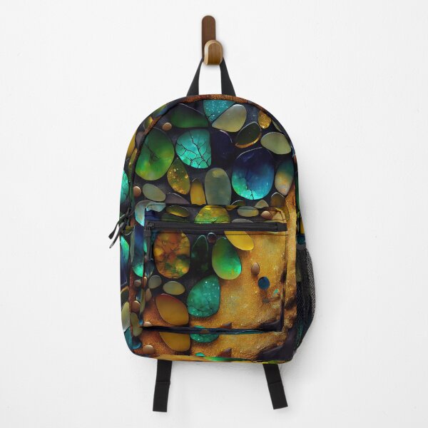 Item preview, Pointillism seaglass golden streams abstract designed and sold by Piotrek0001.