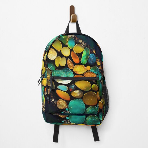 Item preview, Pointillism seaglass golden streams abstract designed and sold by Piotrek0001.