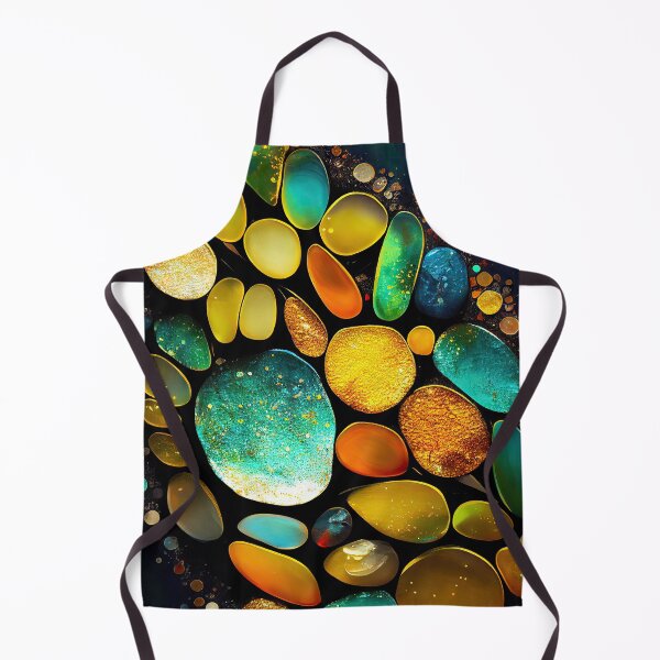 Item preview, Pointillism seaglass golden streams abstract designed and sold by Piotrek0001.