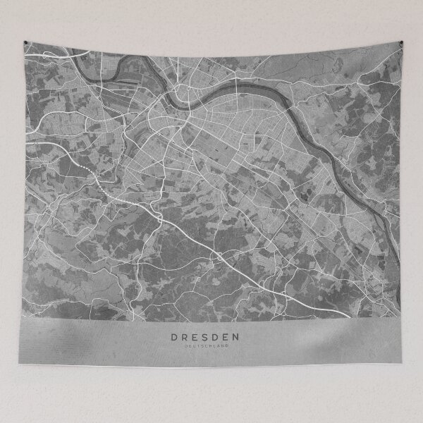 Artikelvorschau, Map of Dresden (Germany) in gray vintage style entworfen und verkauft von blursbyai.