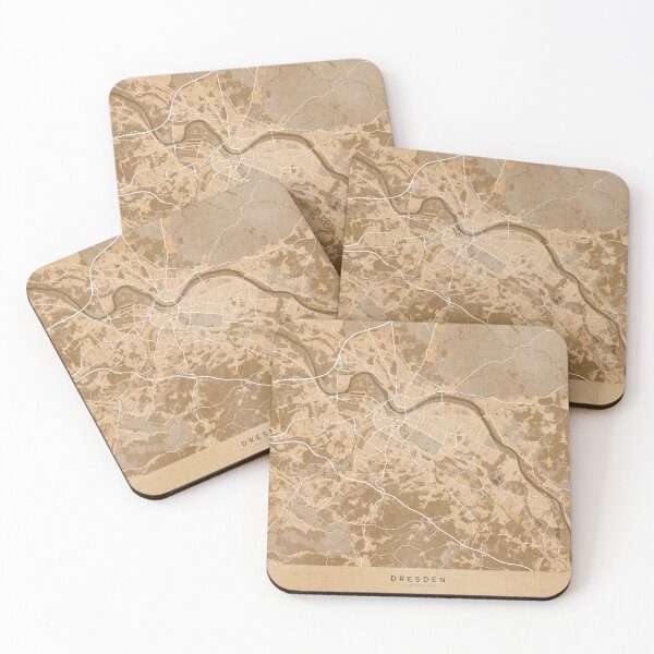 Item preview, Map of Dresden (Germany) in sepia vintage style designed and sold by blursbyai.