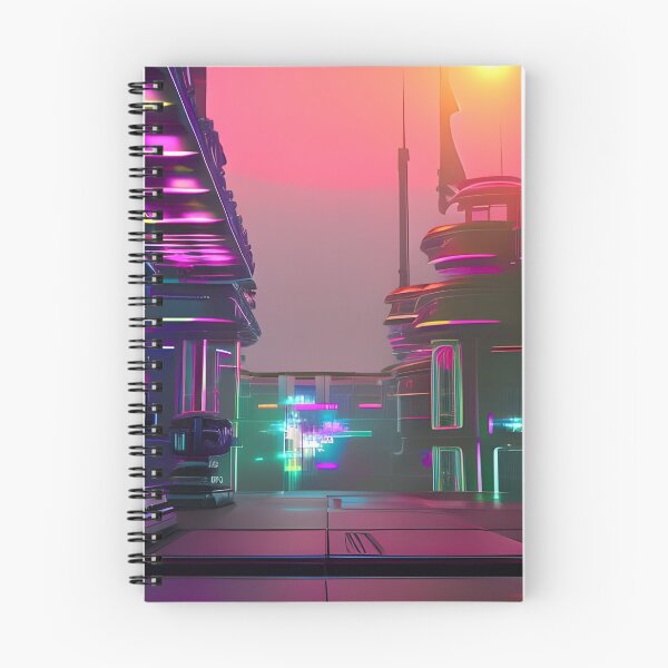 Item preview, Empty Cyber City Under Setting Sun designed and sold by Ink Art Design.