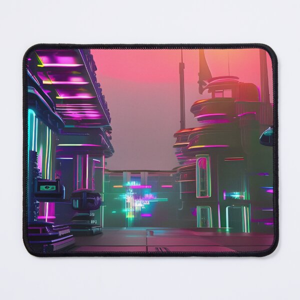 Item preview, Empty Cyber City Under Setting Sun designed and sold by Ink Art Design.