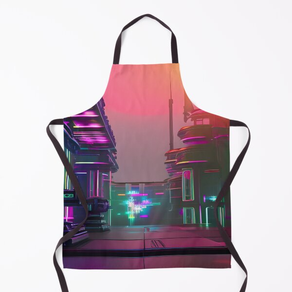 Item preview, Empty Cyber City Under Setting Sun designed and sold by Ink Art Design.