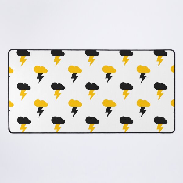 Item preview, Yellow and Black Thunderclouds pattern designed and sold by jezkemp.