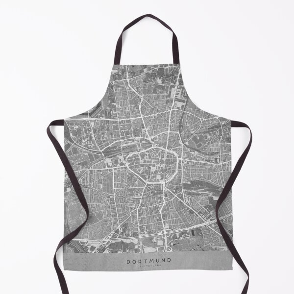 Item preview, Map of Dortmund (Germany) in gray vintage style designed and sold by blursbyai.