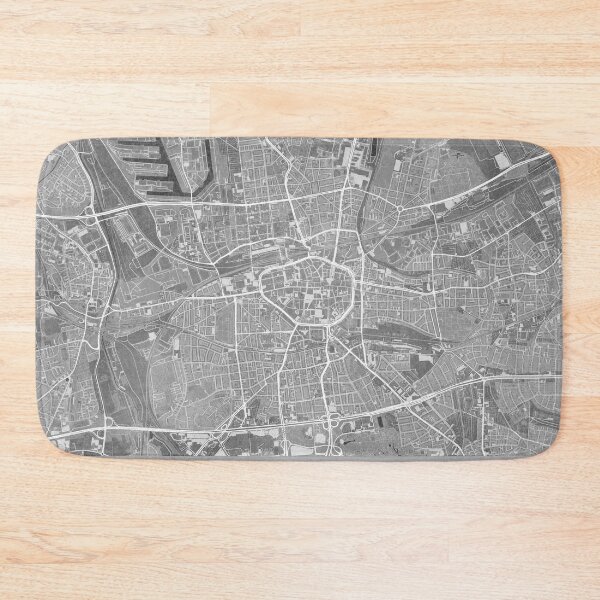 Item preview, Map of Dortmund (Germany) in gray vintage style designed and sold by blursbyai.