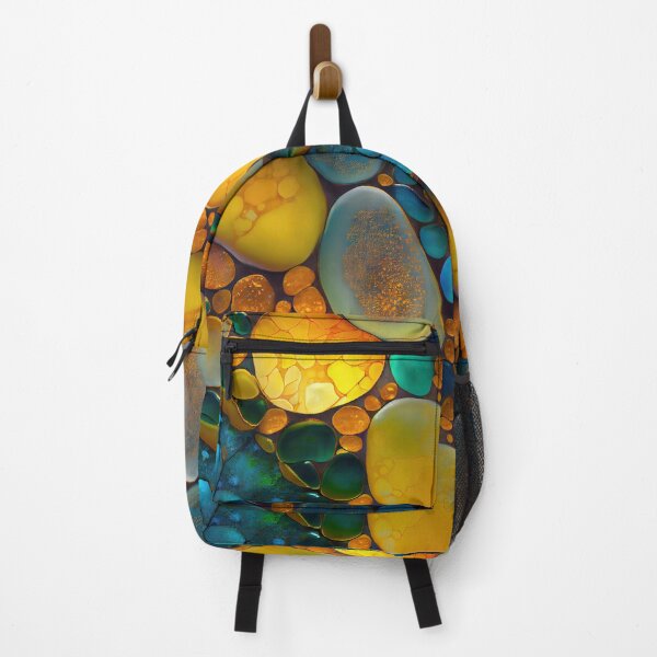 Item preview, Pointillism seaglass golden streams abstract designed and sold by Piotrek0001.