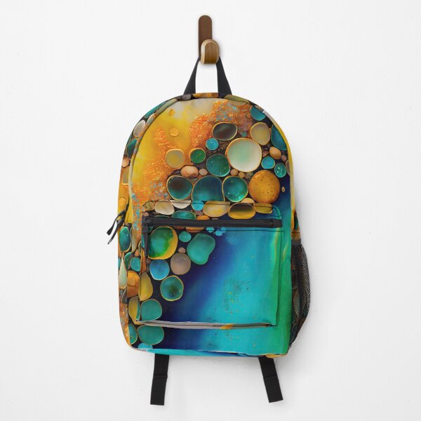 Item preview, Pointillism seaglass golden streams abstract designed and sold by Piotrek0001.