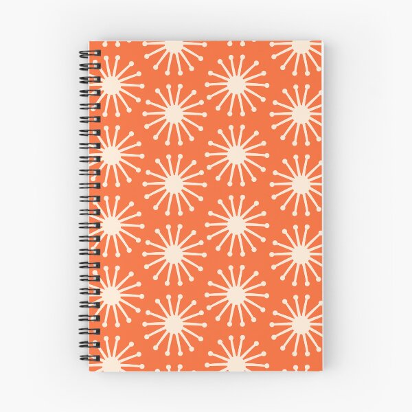 Item preview, Midcentury Molecules Atomic Retro Dot Pattern Orange and Cream 2 designed and sold by kierkegaard.