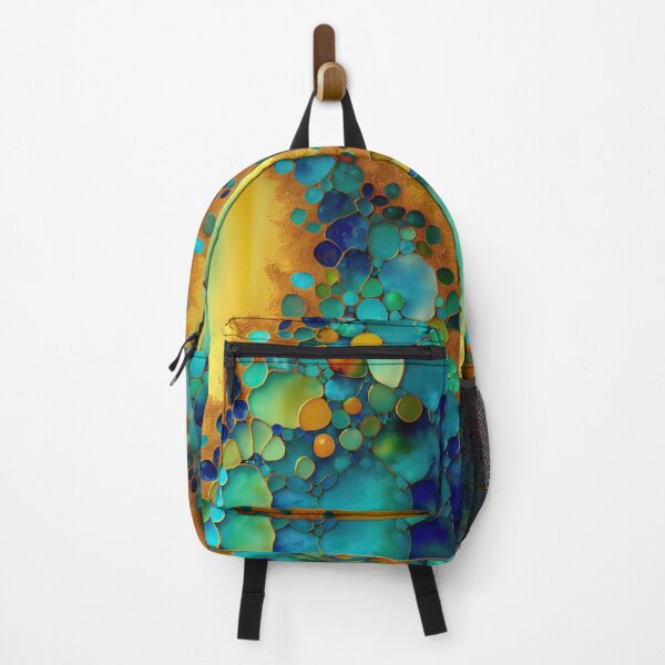 Item preview, Pointillism seaglass golden streams abstract designed and sold by Piotrek0001.