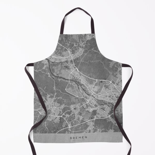 Item preview, Map of Bremen (Germany) in gray vintage style designed and sold by blursbyai.