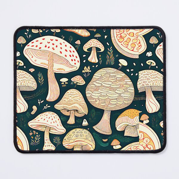 Item preview, whimsical mushroom pattern  designed and sold by mrtom414.