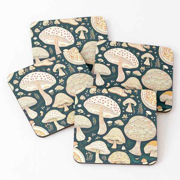 Item preview, whimsical mushroom pattern  designed and sold by mrtom414.