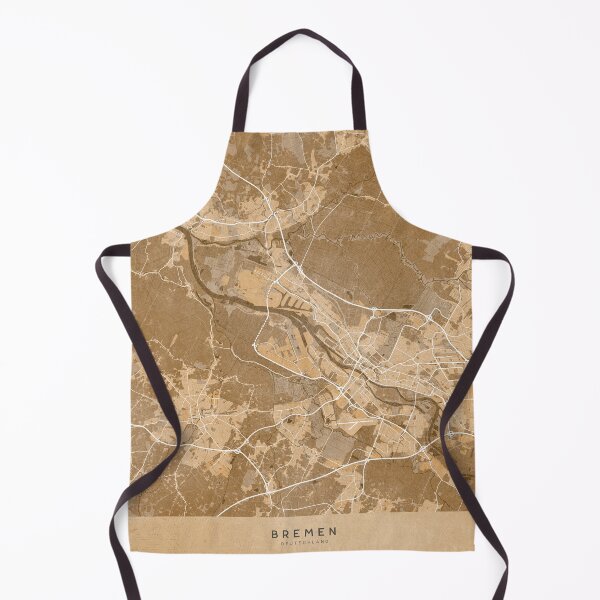 Item preview, Map of Bremen (Germany) in sepia vintage style designed and sold by blursbyai.