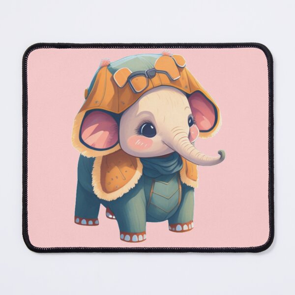 Item preview, Cute Winter Elephant Character in Studio Ghibli Style | 3D Vector Art designed and sold by MediaPOX.
