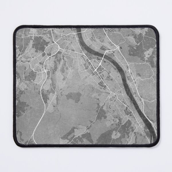 Item preview, Map of Bonn downtown (Germany) in gray vintage style designed and sold by blursbyai.
