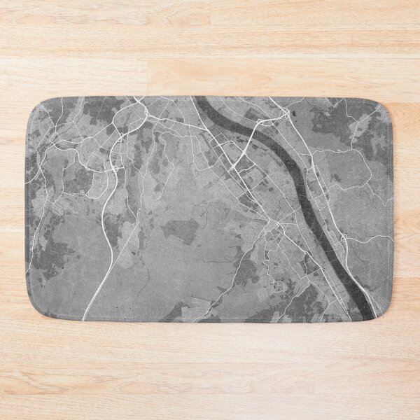 Item preview, Map of Bonn downtown (Germany) in gray vintage style designed and sold by blursbyai.