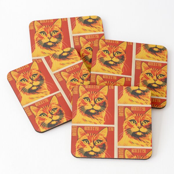 Item preview, Cat PropagandaTiled Artwork #1 designed and sold by ArcStormDesigns.