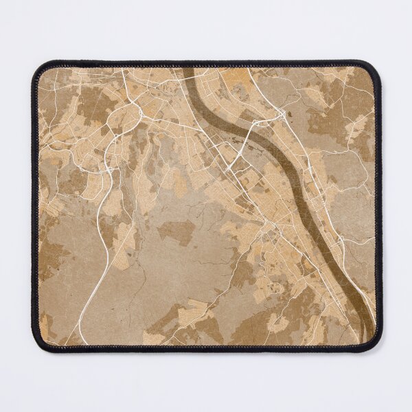 Item preview, Map of Bonn downtown (Germany) in sepia vintage style designed and sold by blursbyai.