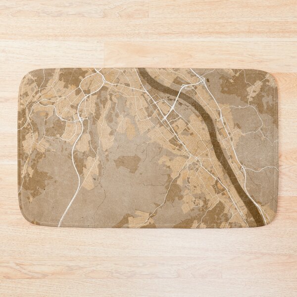 Item preview, Map of Bonn downtown (Germany) in sepia vintage style designed and sold by blursbyai.