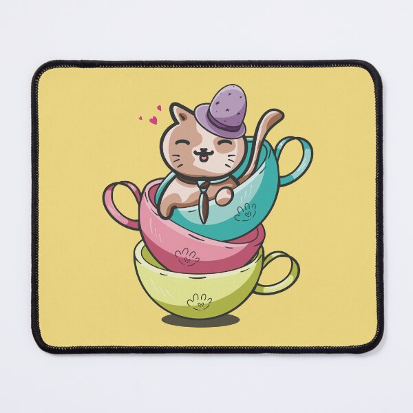 Item preview, Cut Cat Tea Time designed and sold by Xatutik.art.