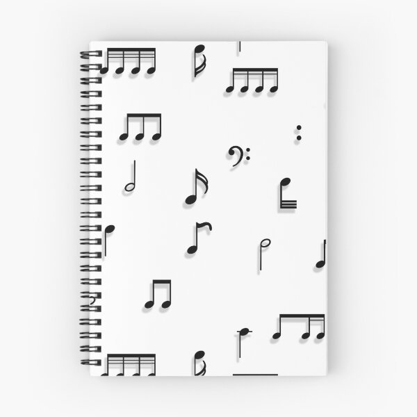 Item preview, Black & White Musical Notes Symbol Pattern designed and sold by idovedesign.