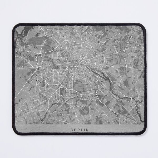 Item preview, Map of Berlin (Germany) in gray vintage style designed and sold by blursbyai.