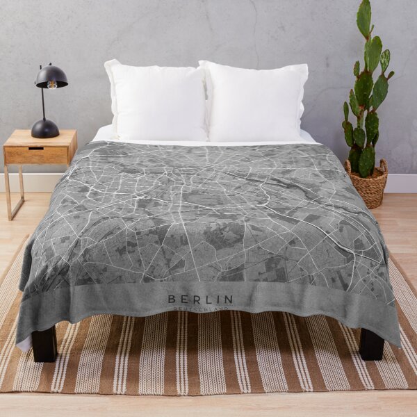 Item preview, Map of Berlin (Germany) in gray vintage style designed and sold by blursbyai.