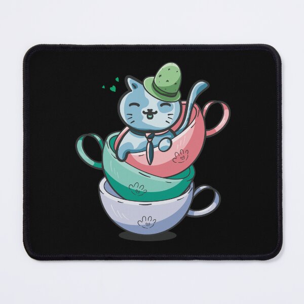 Item preview, Cut Cat Tea Time designed and sold by Xatutik.art.