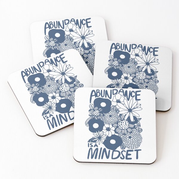 Item preview, Abundance is a Mindset Typography Design for Positive Vibes designed and sold by AbundanceSeed.