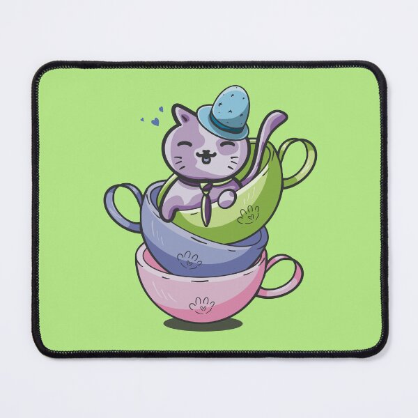 Item preview, Cut Cat Tea Time designed and sold by Xatutik.art.