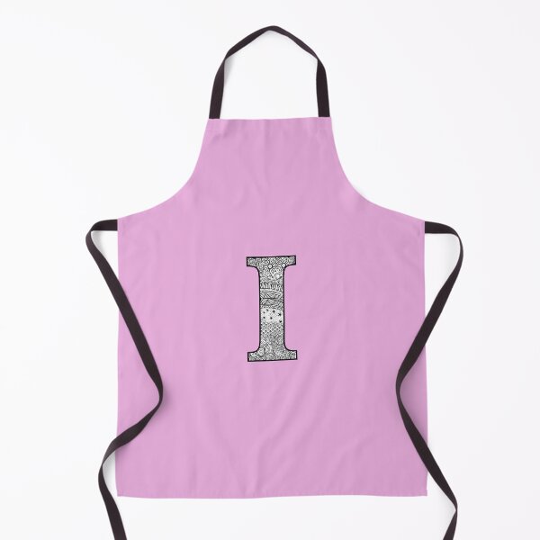 Item preview, I - Initial, monogram. From hand drawn Zentangle doodle design designed and sold by Sideofthehill.