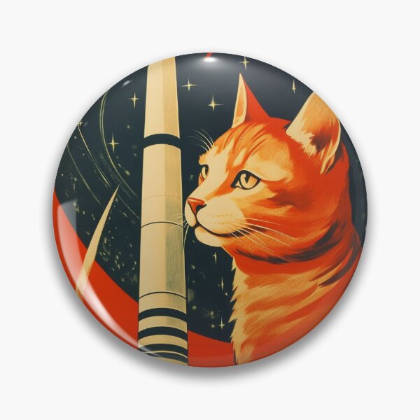 Item preview, Cat Space Program Propaganda Artwork #1 designed and sold by ArcStormDesigns.