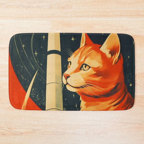 Item preview, Cat Space Program Propaganda Artwork #1 designed and sold by ArcStormDesigns.