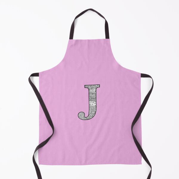 Item preview, J - Initial, monogram. From hand drawn Zentangle doodle design designed and sold by Sideofthehill.