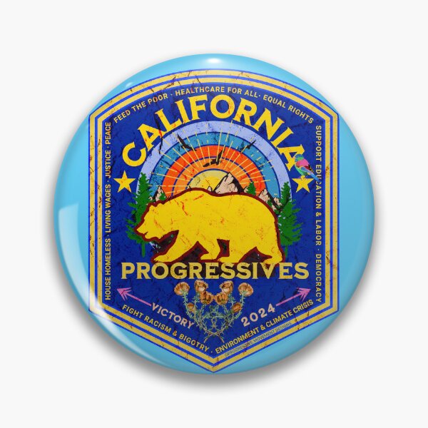 Aperçu de l'œuvre PMD00866 Progressive Movement Designs Le design de la fierté progressiste de Californie montre que vous soutenez les objectifs politiques progressistes des démocrates, des indépendants et des partisans de Bernie Sanders. Coquelicot doré, grizzly créée et vendue par ProgressiveLeft.