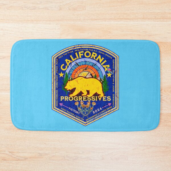 Artikelvorschau, PMD00866 Progressive Movement Designs California Progressive Pride Design zeigt, dass Sie progressive politische Ziele für Demokraten, Unabhängige und Anhänger von Bernie Sanders unterstützen. Goldmohn, Grizzlybär entworfen und verkauft von ProgressiveLeft.