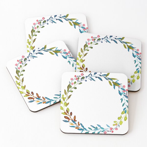 Item preview, Water color wreath designed and sold by DarlingMeadow.