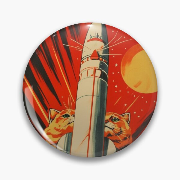 Item preview, Cat Space Program Propaganda Artwork #2 designed and sold by ArcStormDesigns.