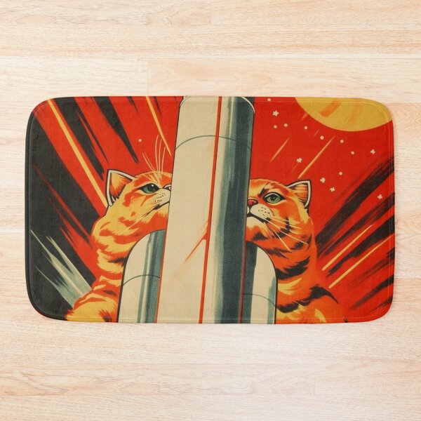 Item preview, Cat Space Program Propaganda Artwork #2 designed and sold by ArcStormDesigns.