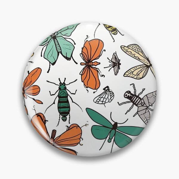 Item preview, Biology Insects Pattern designed and sold by Whimsical-Finds.
