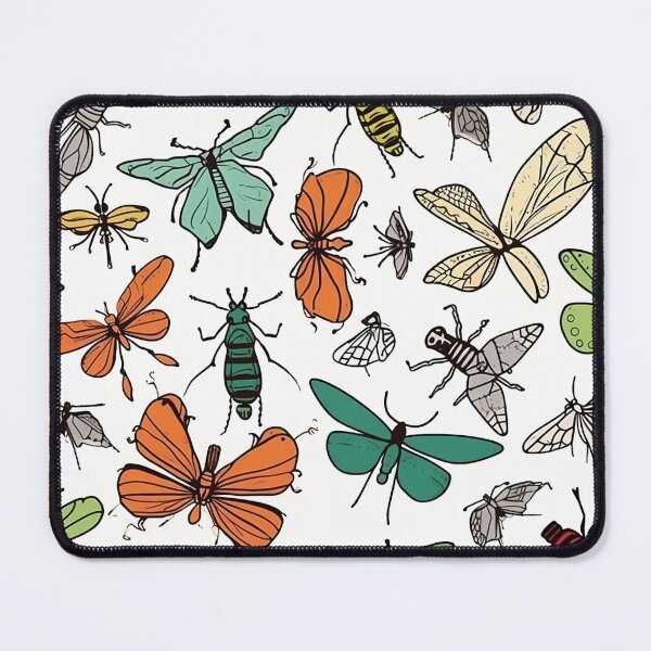 Item preview, Biology Insects Pattern designed and sold by Whimsical-Finds.