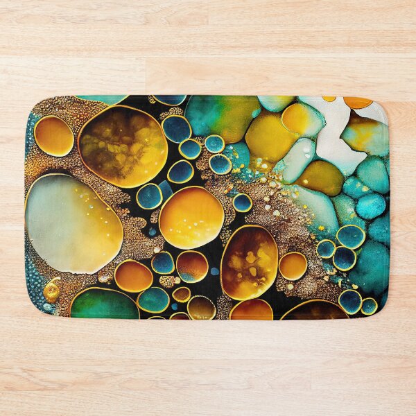 Item preview, Pointillism seaglass golden streams abstract designed and sold by Piotrek0001.