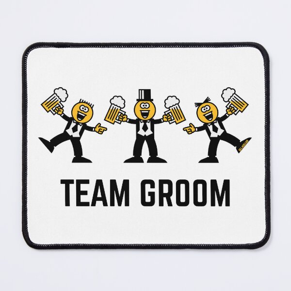 Item preview, Team Groom (Stag Party / Caricature / Dance / Black / 3C) designed and sold by MrFaulbaum.